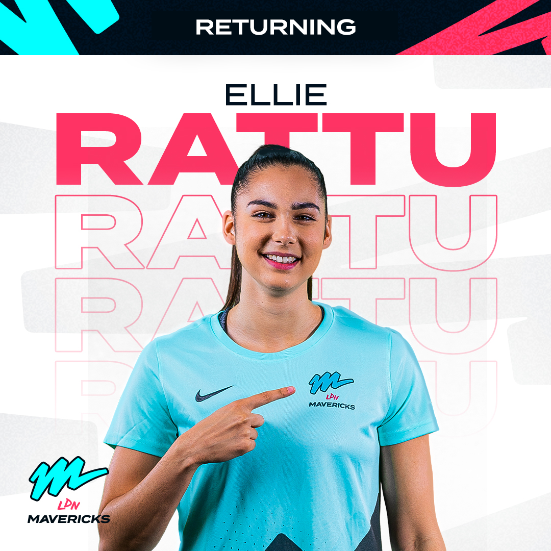 Ellie Rattu returns to London Mavericks for 2025 Netball Super League Season