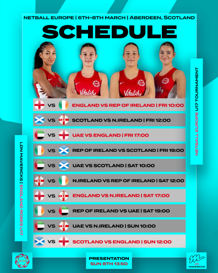 Four Mavericks Stars Selected for England U17 Squad Ahead of Netball ...